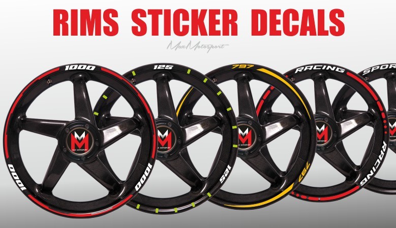 MAX Motosport - Rim stickers for sport motorcycles